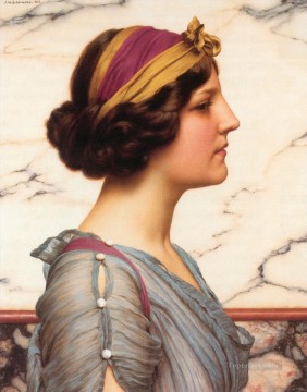 ジョン・ウィリアム・ゴッドワード Painting - メギラ 新古典主義者の女性 ジョン・ウィリアム・ゴッドワード
